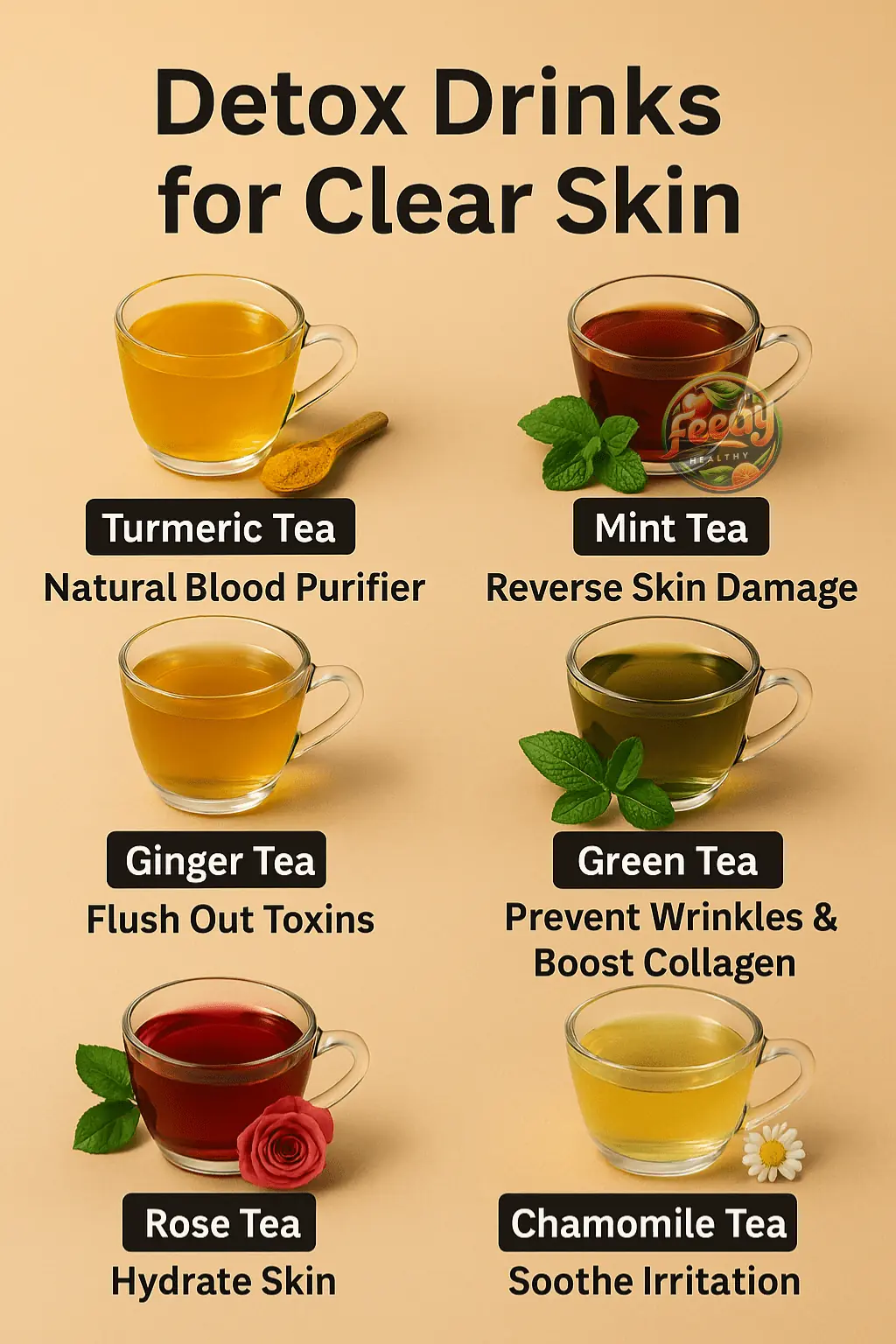 10 Detox Drinks for Clear Skin