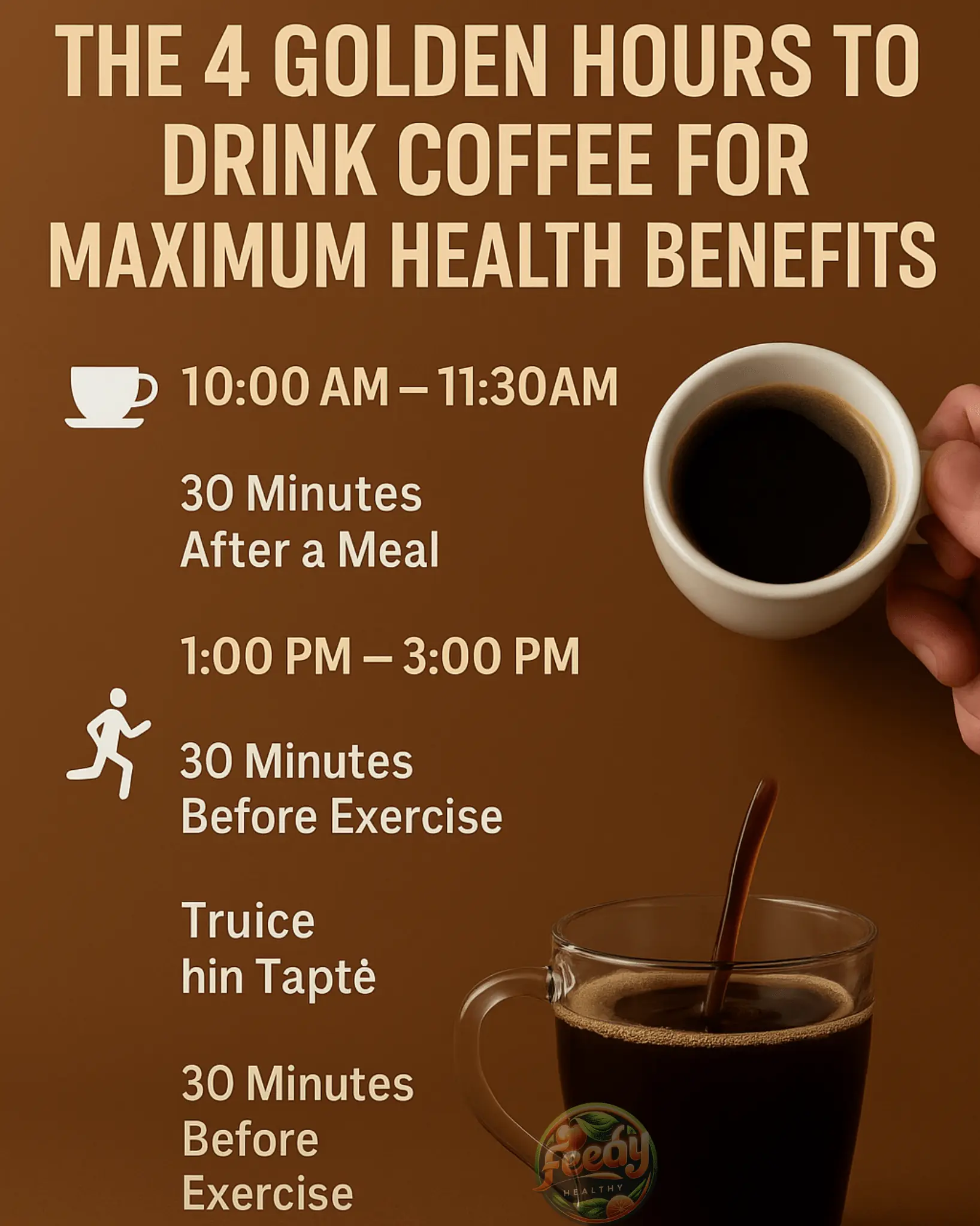 The 4 Golden Hours to Drink Coffee for Maximum Health Benefits โ From Liver Detox to Better Digestion