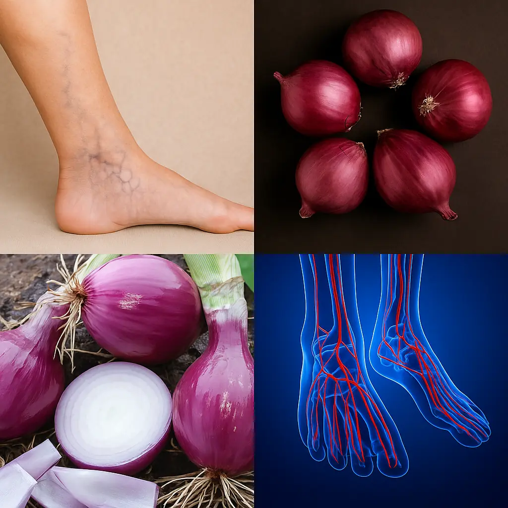 Varicose Veins Have Disappeared Without a Trace! No More Foot Pain – 100% Natural Remedy with Red Onion!