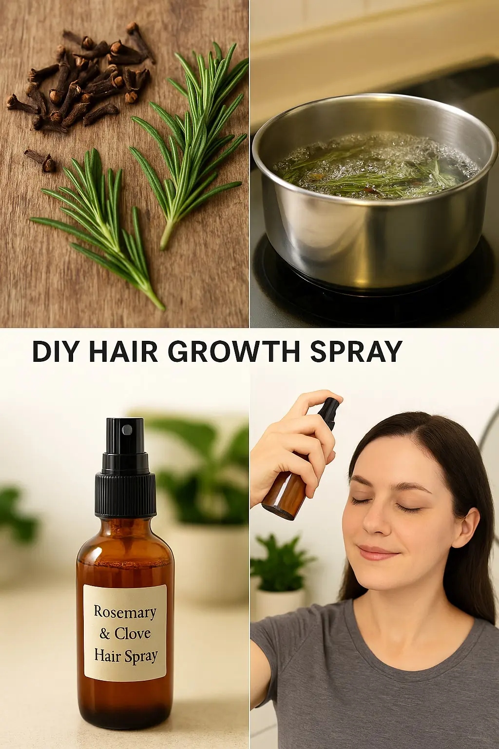 Boost Your Hair Health with Clove and Rosemary Water Hair Growth Spray