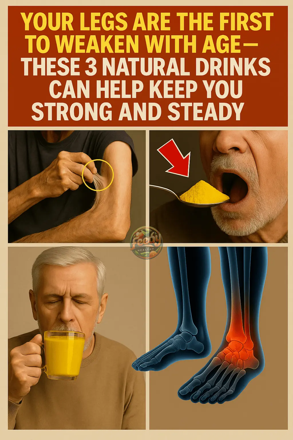 Your Legs Are the First to Weaken with Age — These 3 Natural Drinks May Help You Stay Strong and Steady