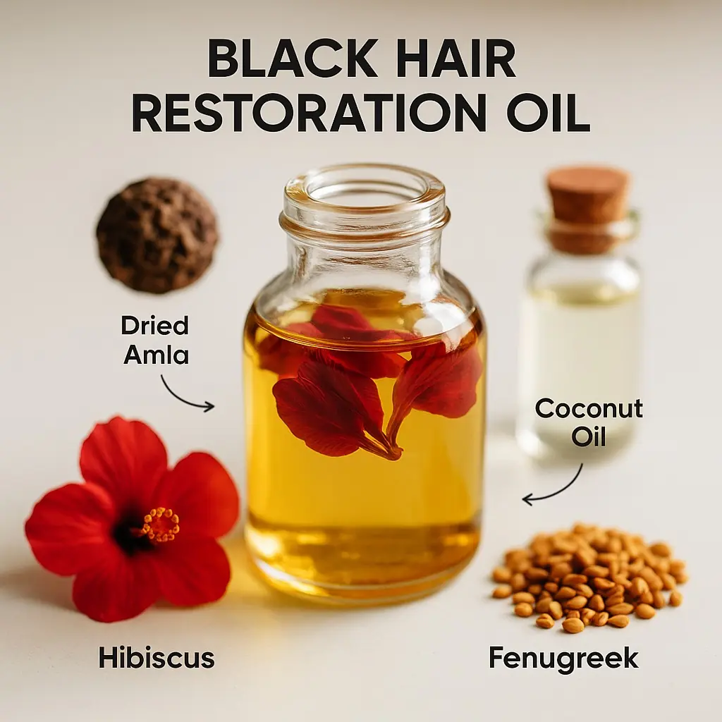 🌺 Want to Bring Back Your Natural Black Shine?