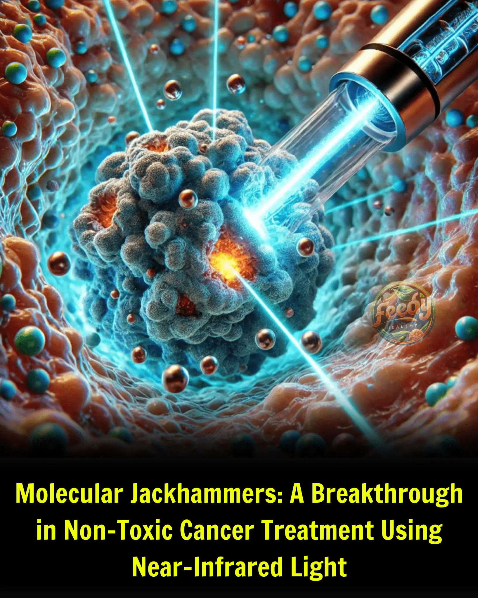 Molecular Jackhammers: A Breakthrough in Non-Toxic Cancer Treatment Using Near-Infrared Light