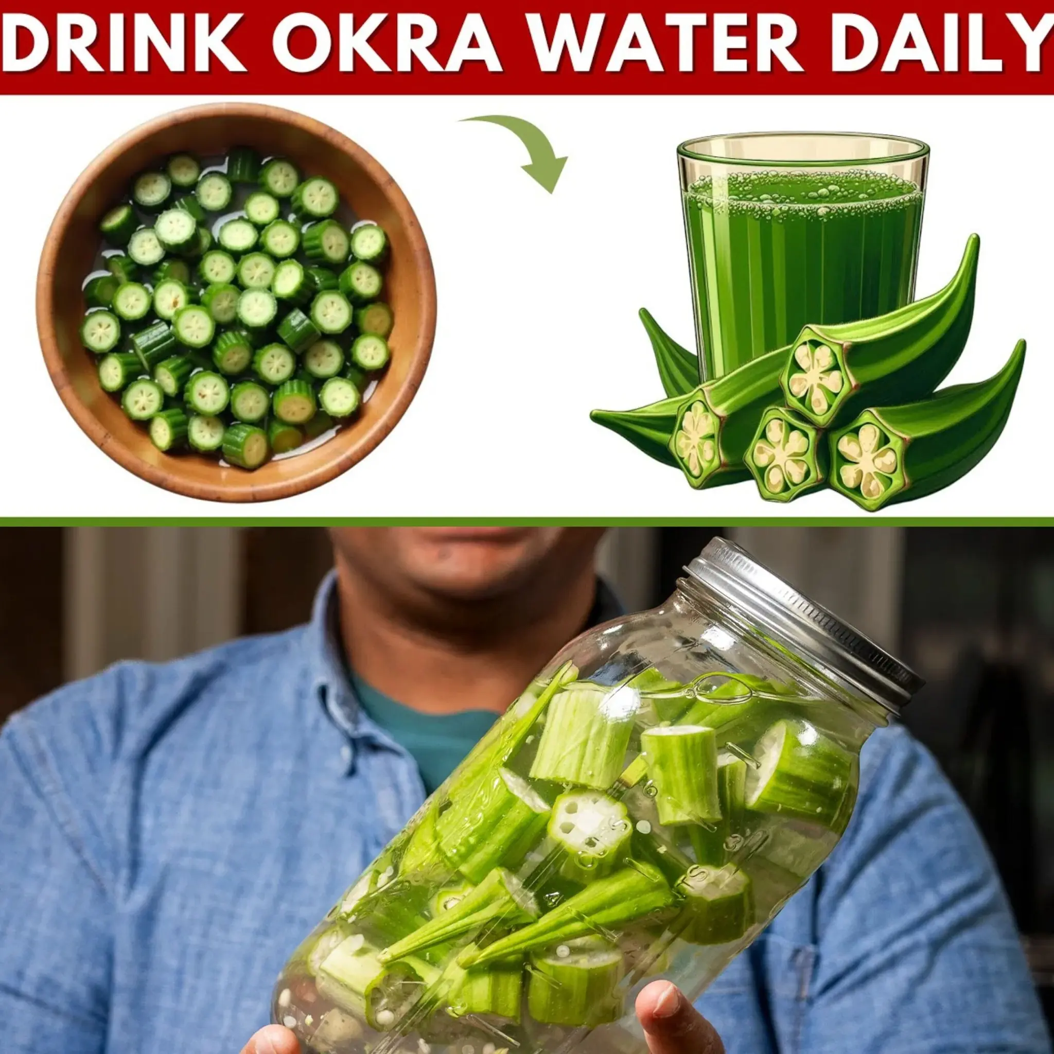 Drink Okra Water Every Day and This Will Happen to You – Soaked Okra Benefits You Should Know! ☘️🚑