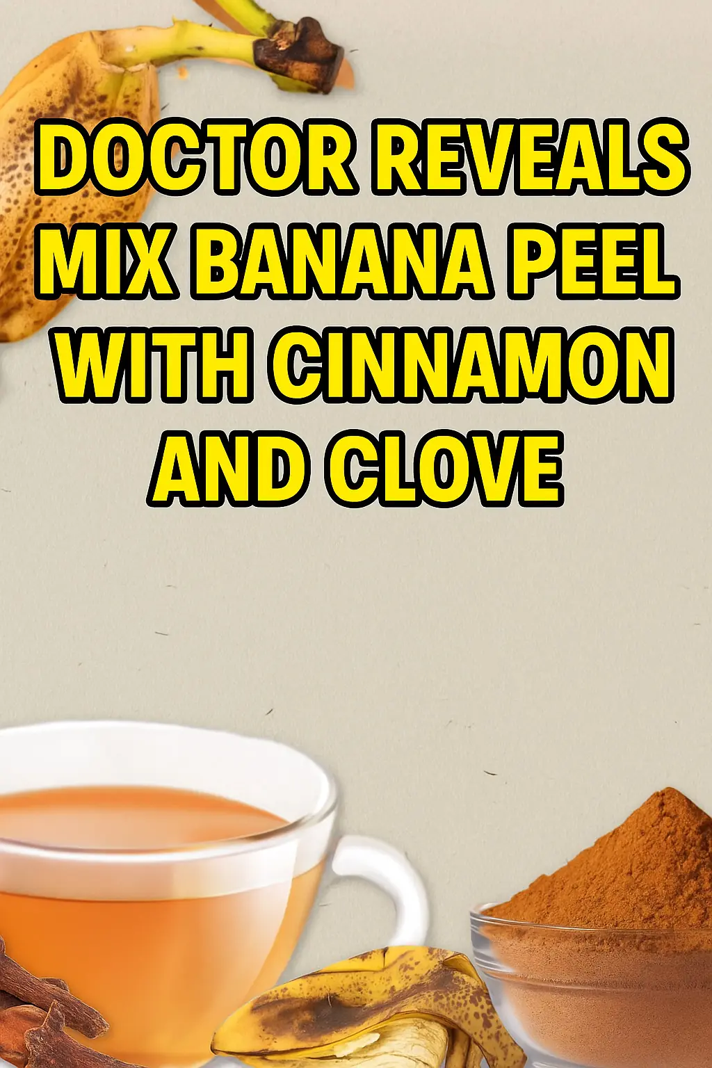 Doctor Reveals: Mix Banana Peel with Cinnamon and Cloves