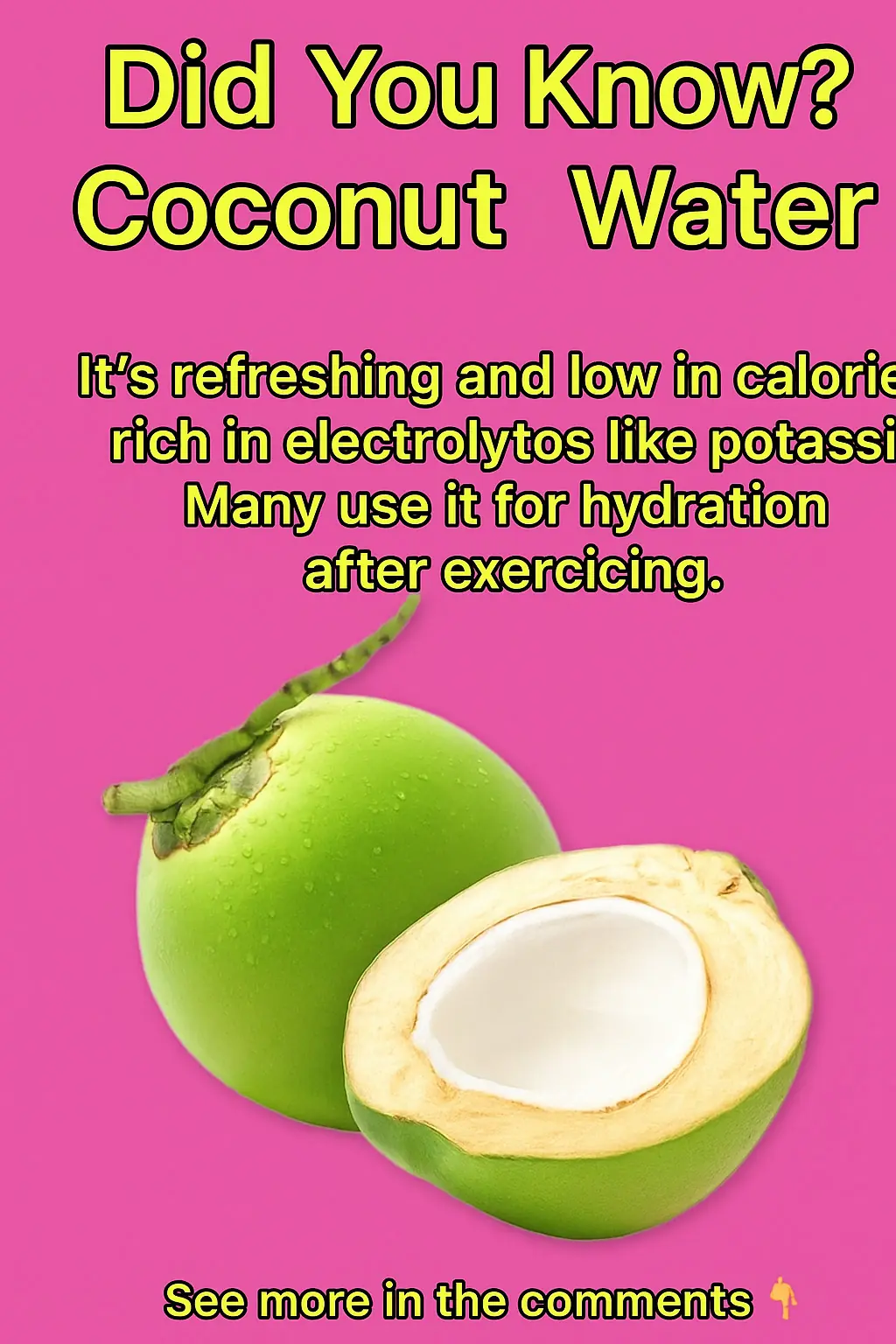 Did you know? Coconut water