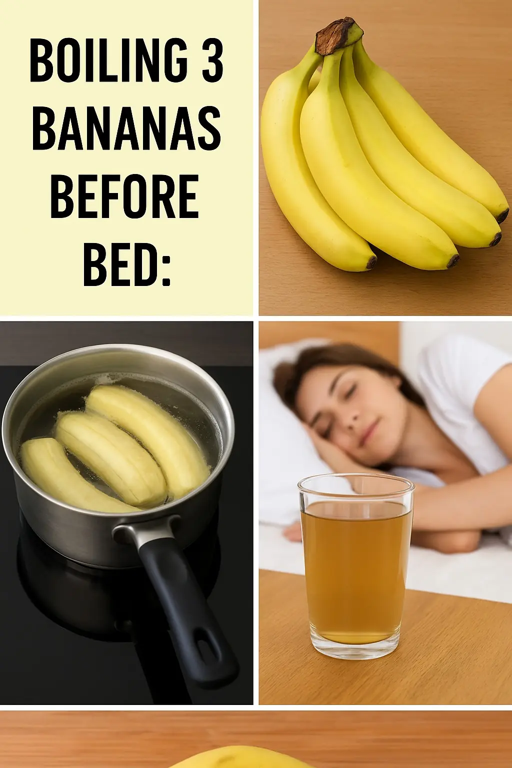 Say Goodnight to Sleep Troubles with Banana Tea!