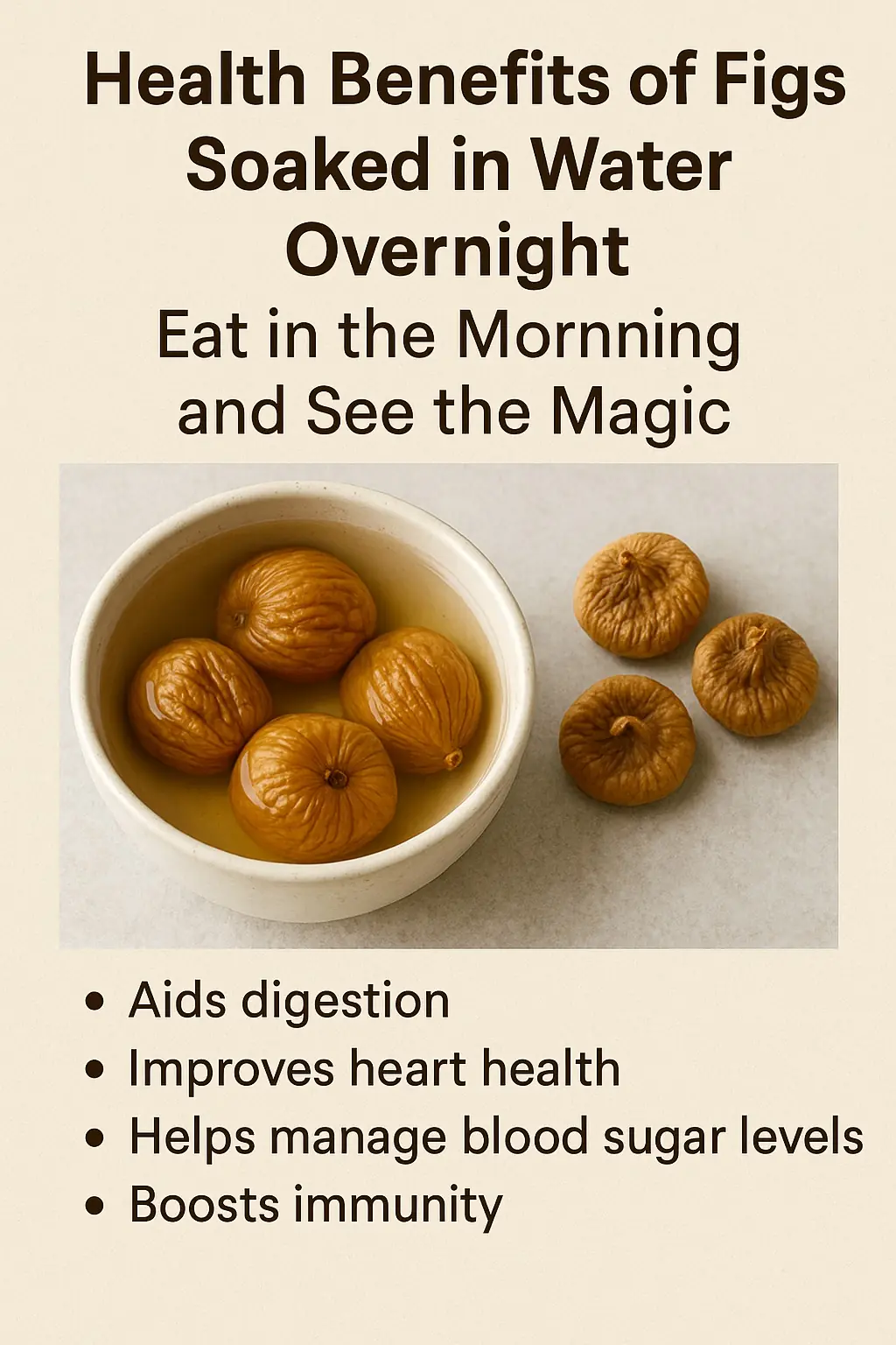 Health Benefits of Figs Soaked in Water Overnight