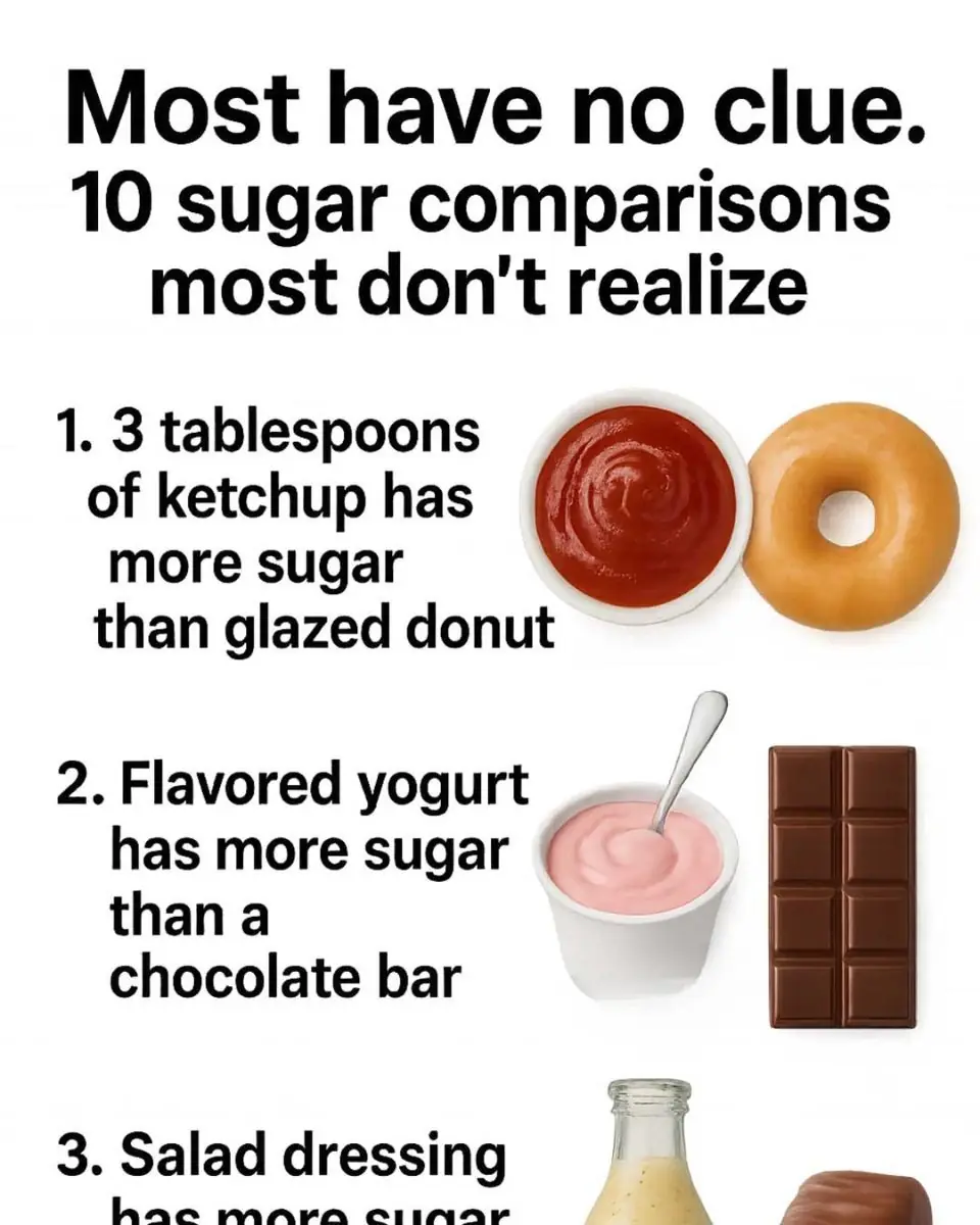 Most have no clue. 10 sugar comparisons most don’t realize