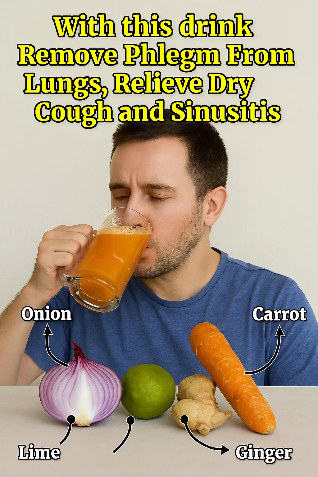 Natural Remedy to Clear Phlegm, Relieve Dry Cough, and Ease Sinusitis