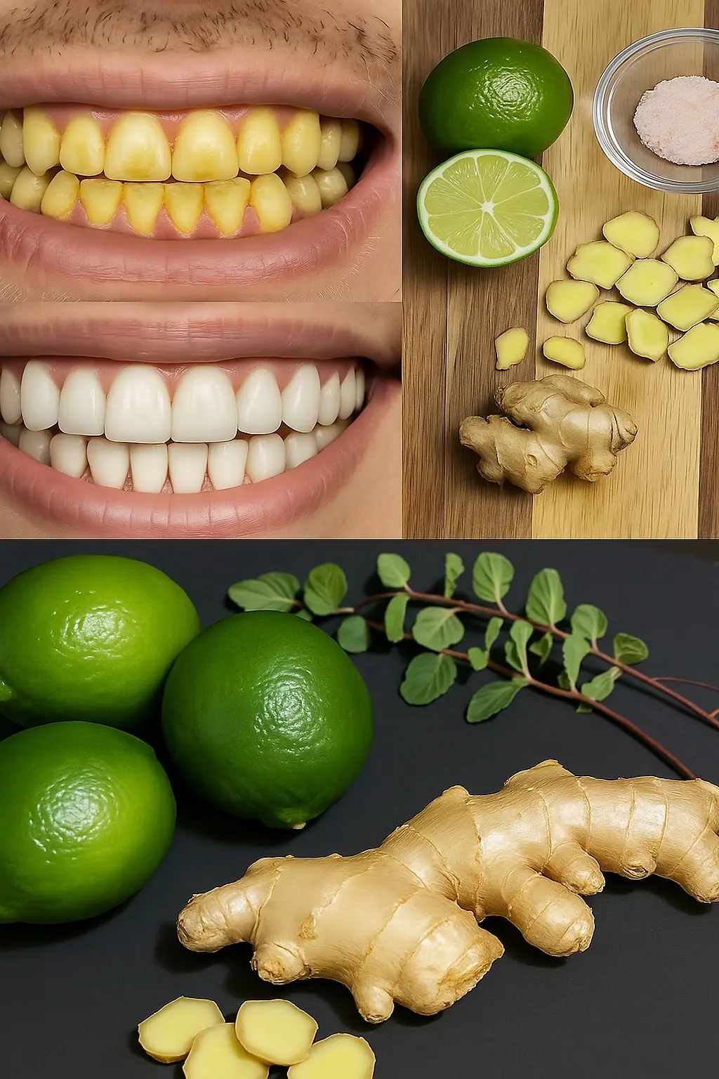 Sparkle Naturally: Transform Your Smile with Ginger and Salt!
