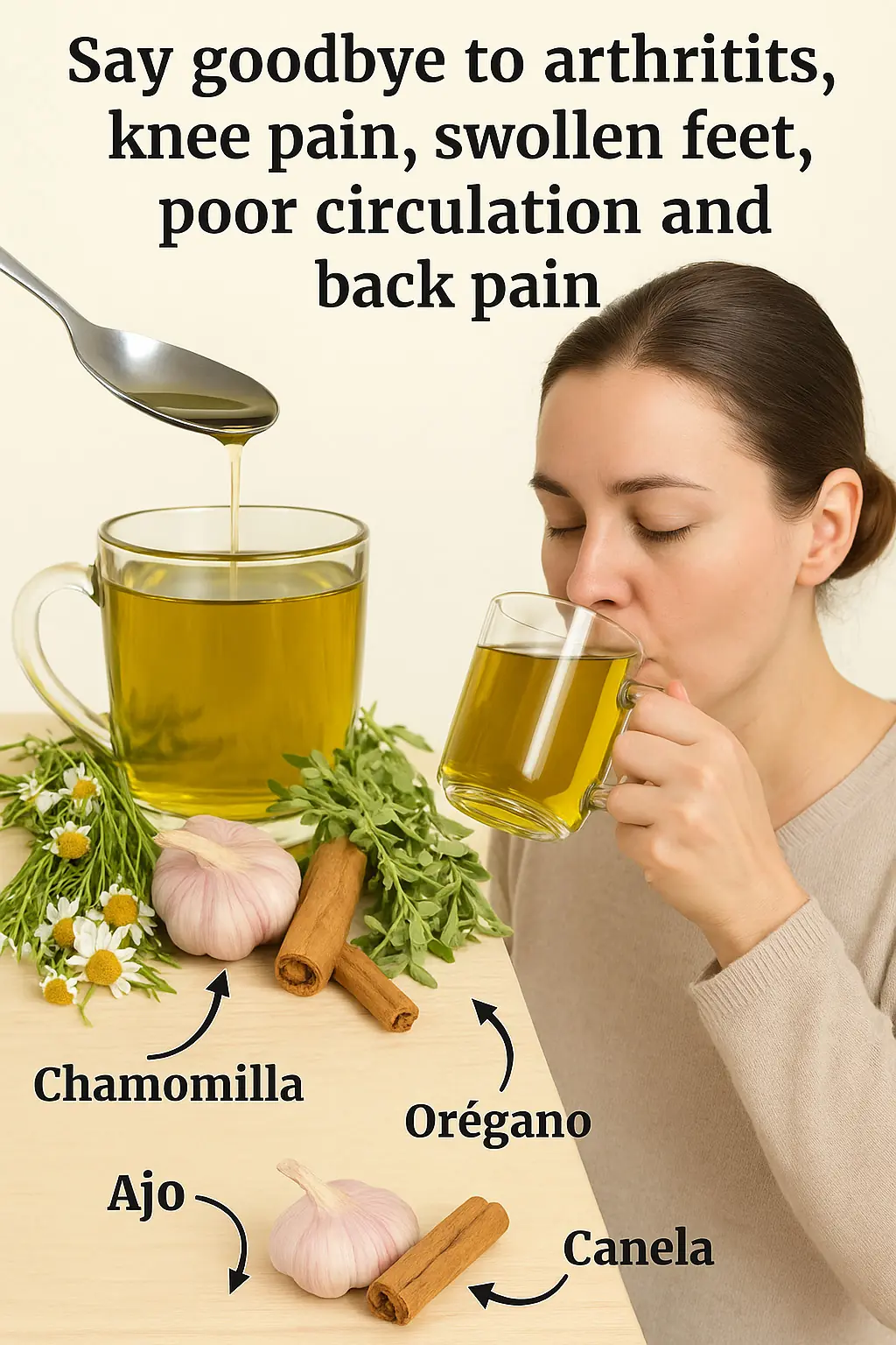 Natural Remedy to Eliminate Arthritis, Swollen Feet, Poor Circulation & Back Pain