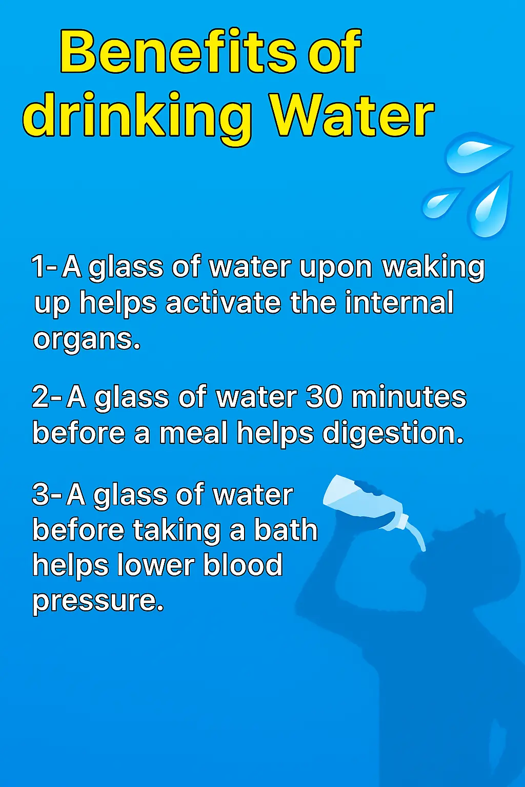 Drinking Water: Detailed Health Benefits