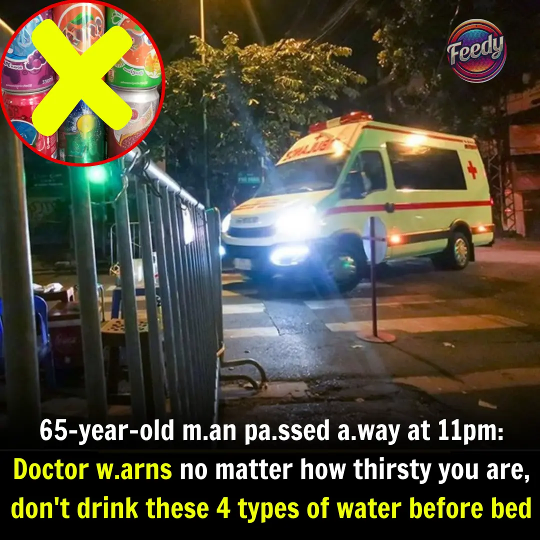 4 types of water you should not drink before going to bed