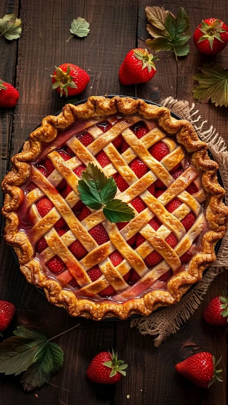🍓 Strawberry Slab Pie