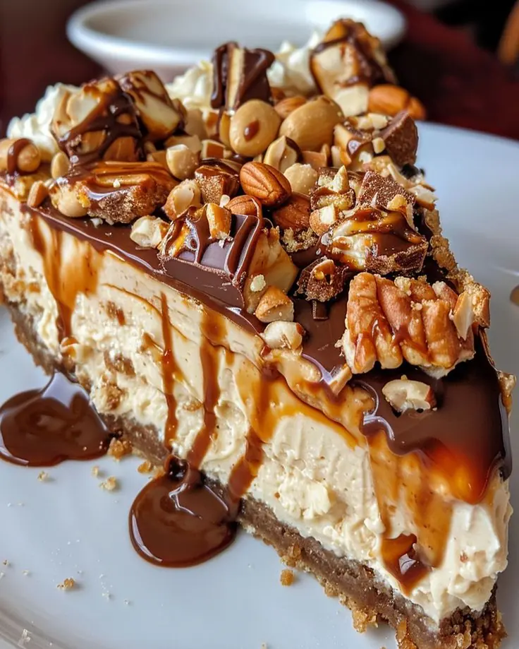 🍰 No-Bake Snickers Cheesecake