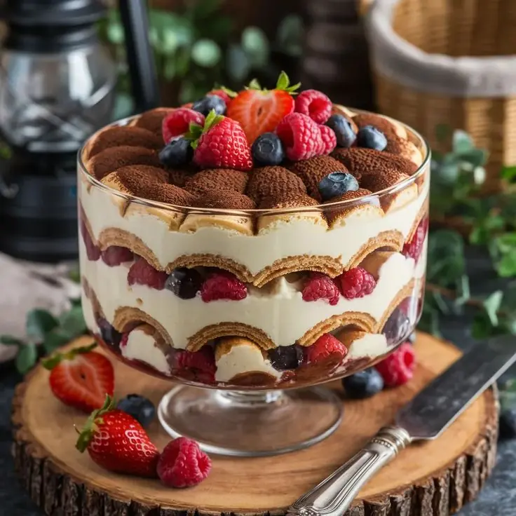 🍓🫐 Berry Tiramisu Trifle ✨