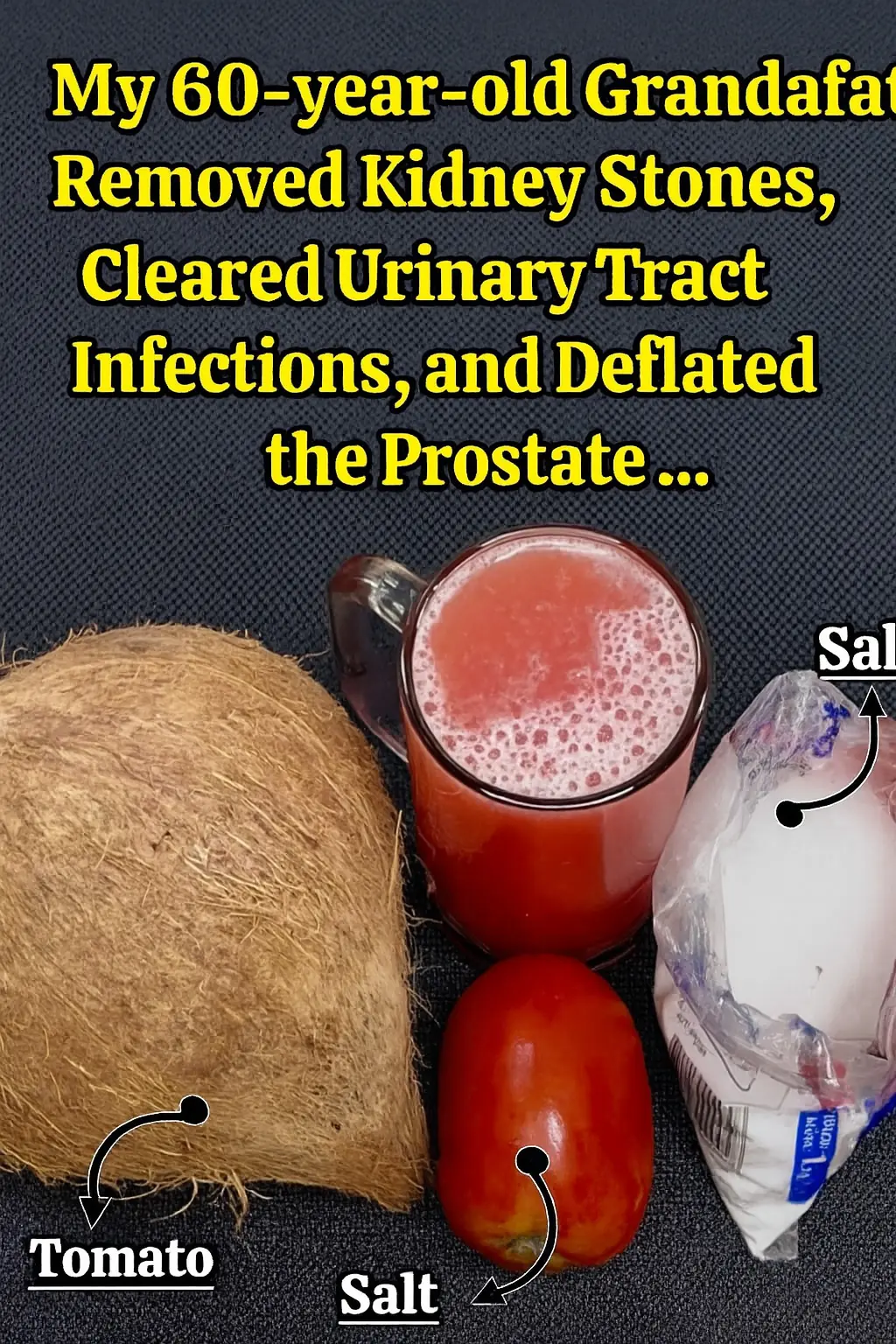 My 60-Year-Old Grandfather Got Rid of Kidney Stones, Urinary Infections, and Reduced Prostate Inflammation—Thanks to This Natural Drink!