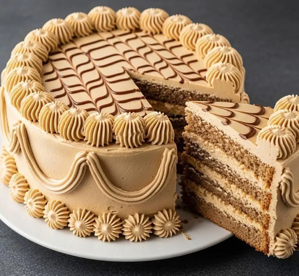 ☕ Delicious Coffee Cream Cake