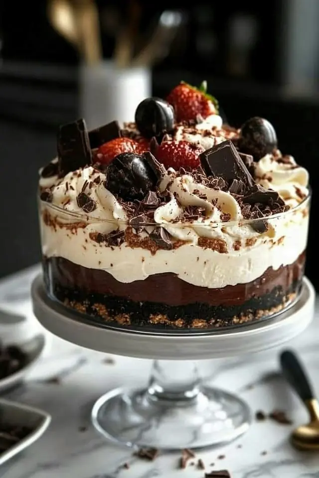 π« Baileys Chocolate Cheesecake Trifle π°