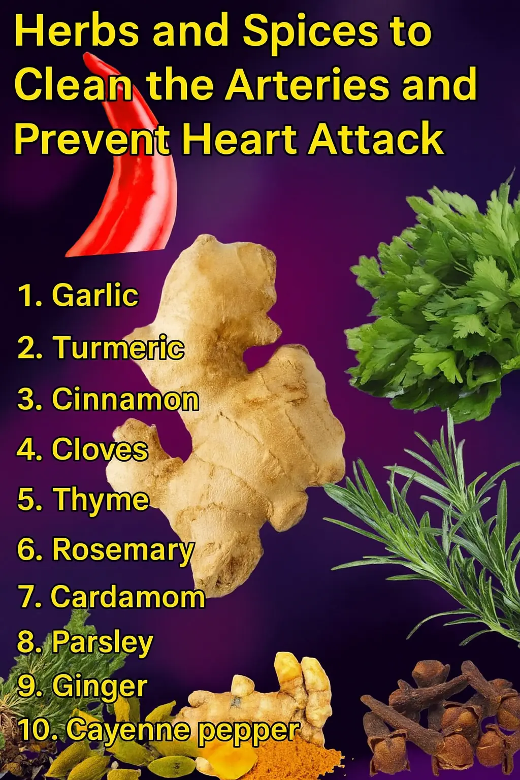 Spices and Lifestyle Tips to Clean Arteries and Prevent Heart Attacksπ