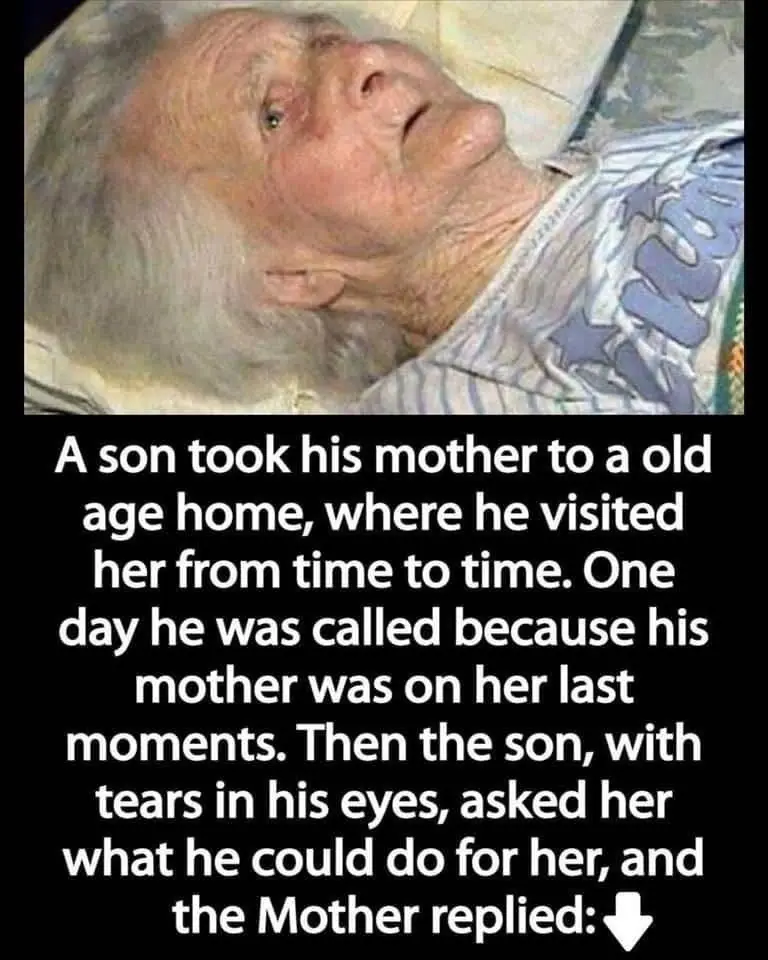 Son took his mother to a nursing home and only visited her from time to time