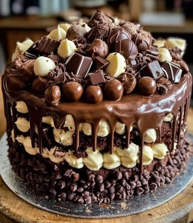🍫🎂 Epic Chocolate Overload Explosion Cake