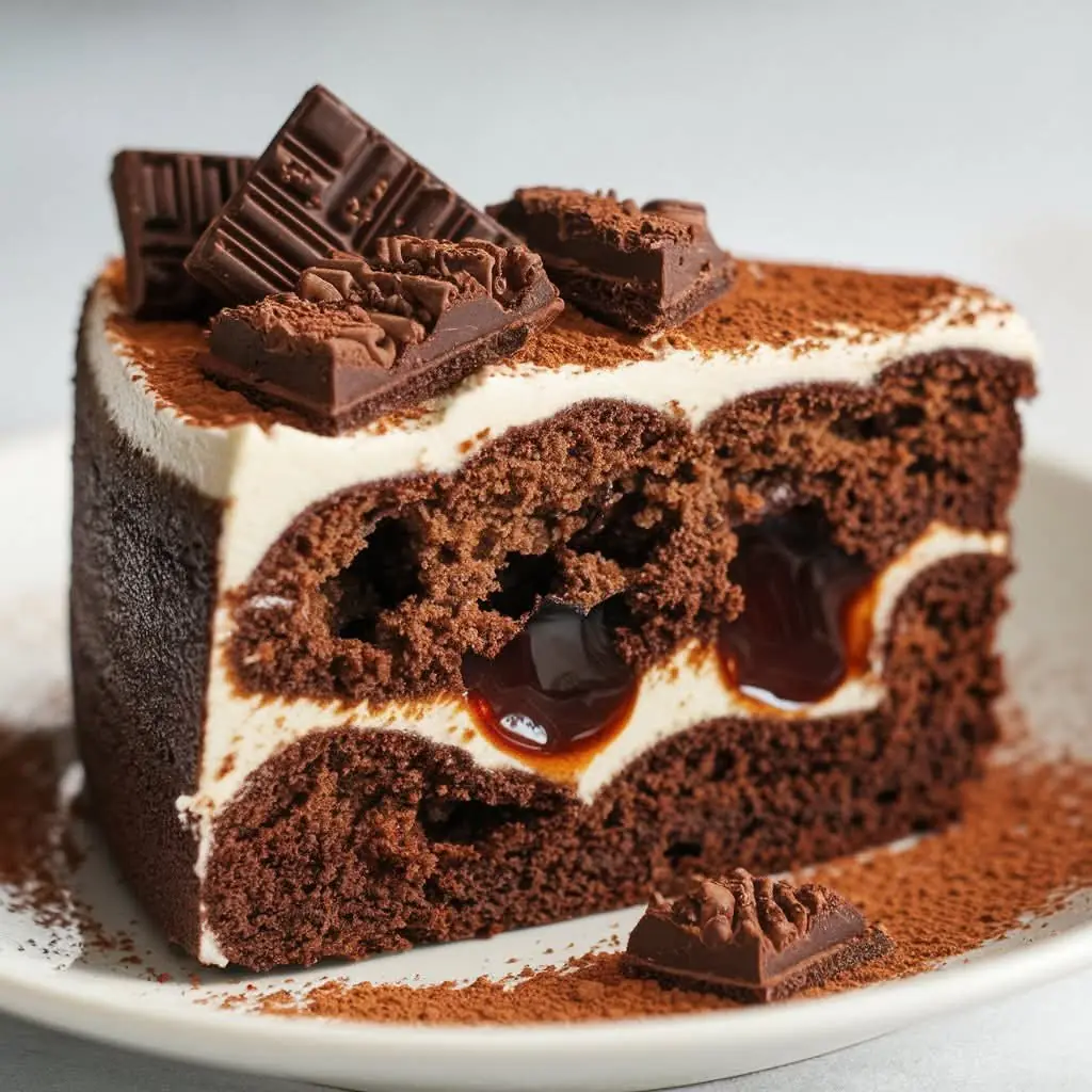 ☕🍫 Espresso-Infused Mocha Perforated Cake