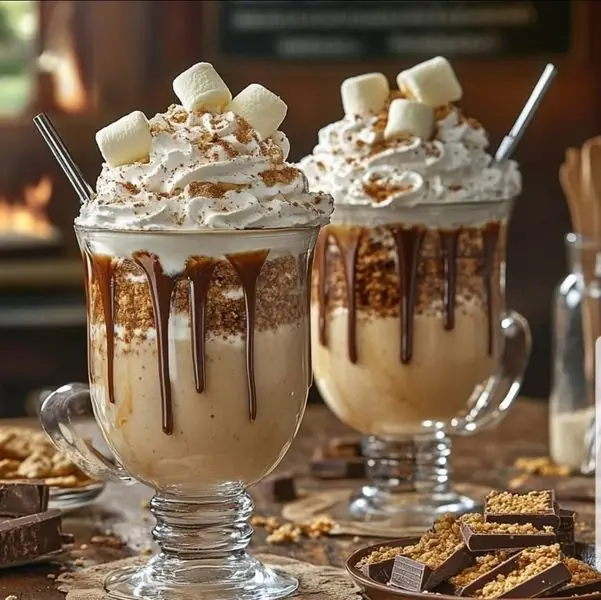 Extreme Freakshake S’mores Milkshakes: A Decadent Dessert Experience in a Glass 😋🔥🍫