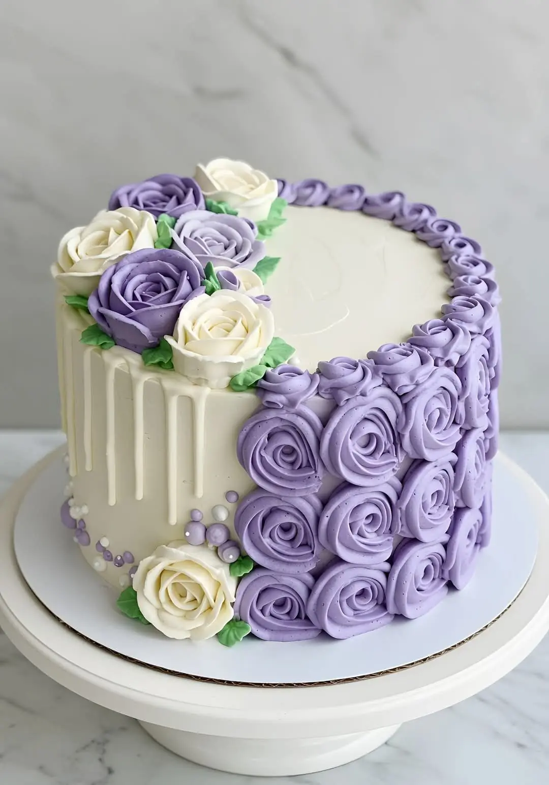 🎂🌹 Buttercream Rose Cake Recipe (with Yellow Roses & Butterfly Decor)