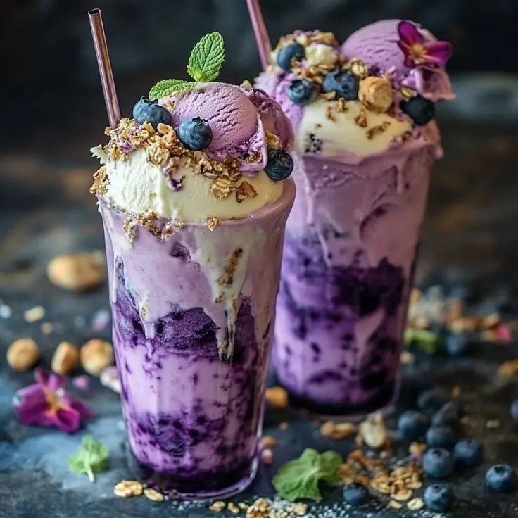 ππ Blueberry & Vanilla Swirl Ice Cream Parfait ππ