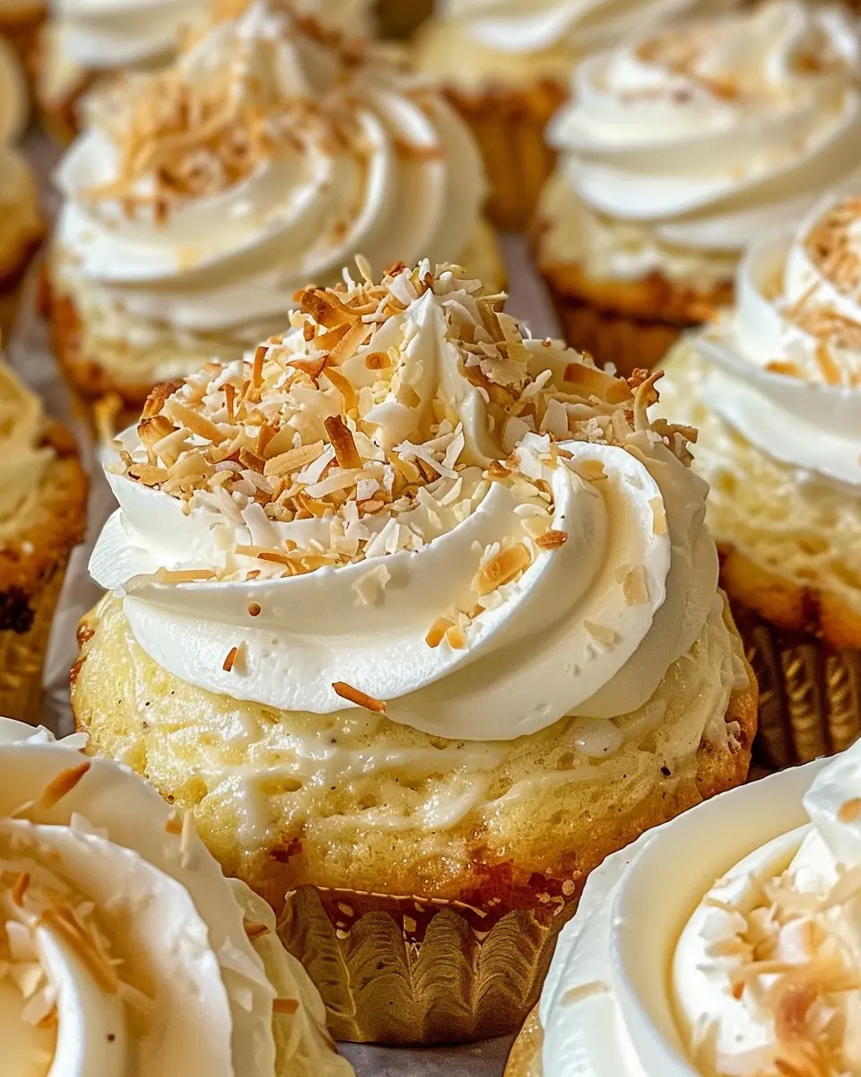 π§π₯₯ Coconut Cream Pie Cupcakes π₯₯π§