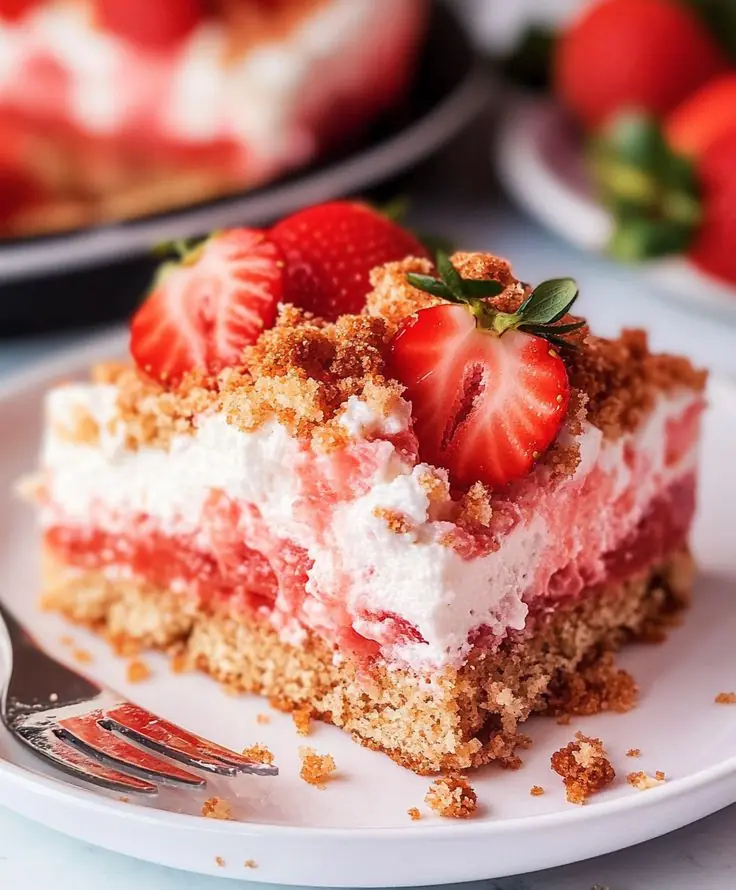 Strawberry Poke Cake: A Light and Luscious Summer Dessert 🍓🍰