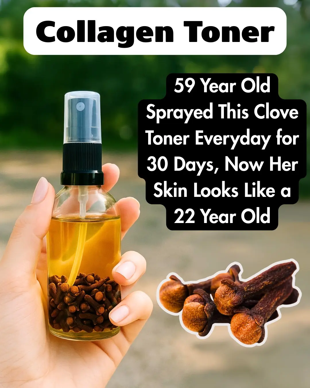 Clove Water Spray: “Botox in a Bottle”