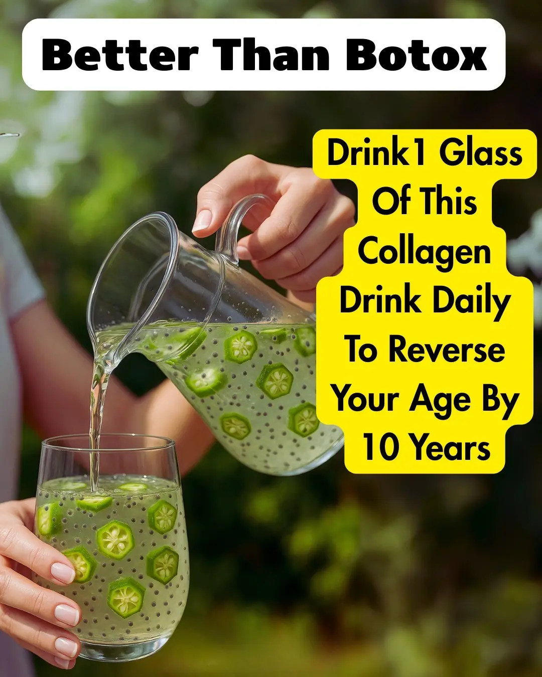 Okra Chia Detox Drink : Reverse Your Skin Age 1 Glass At A Time
