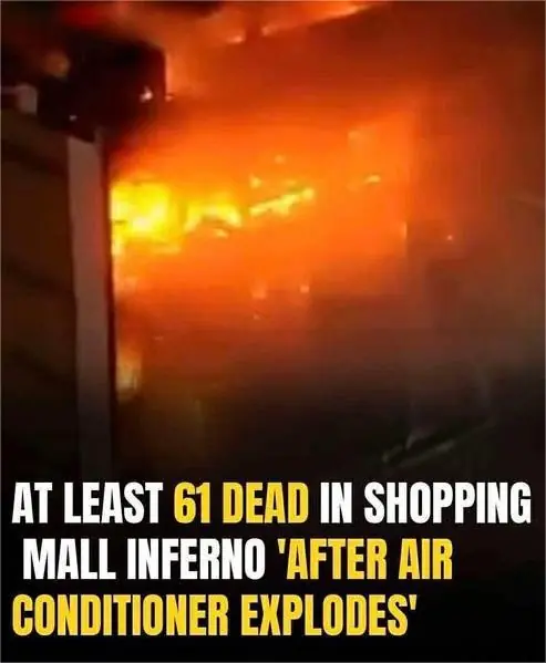 Over 60 killed after fire rips through newly opened mall in Iraq following AC explosion