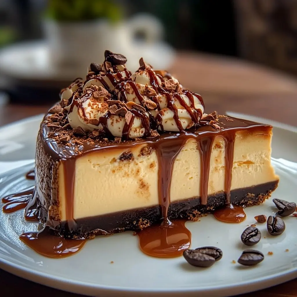 💕😋 Velvety Coffee Caramel Cheesecake 😋💕