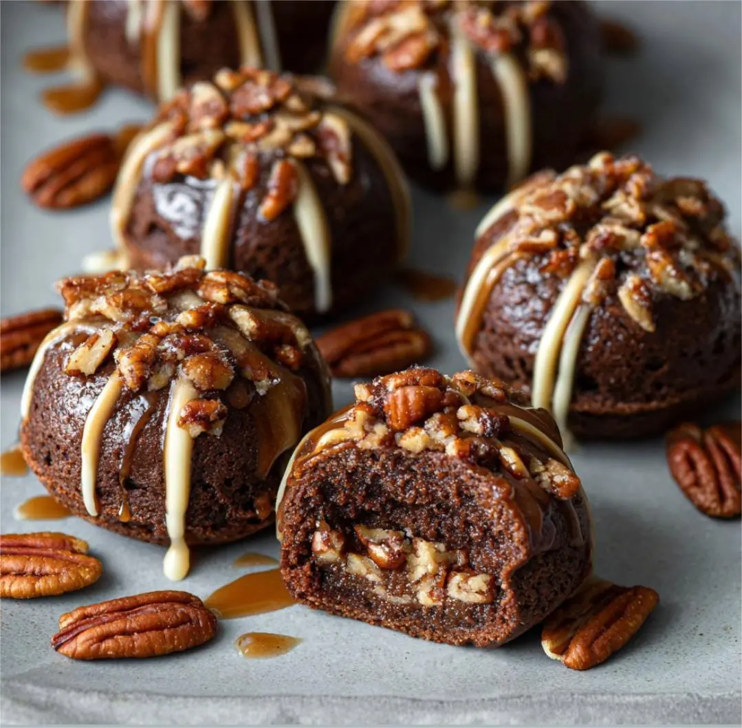 ✨ Pecan Pie Brownie Bombs ✨