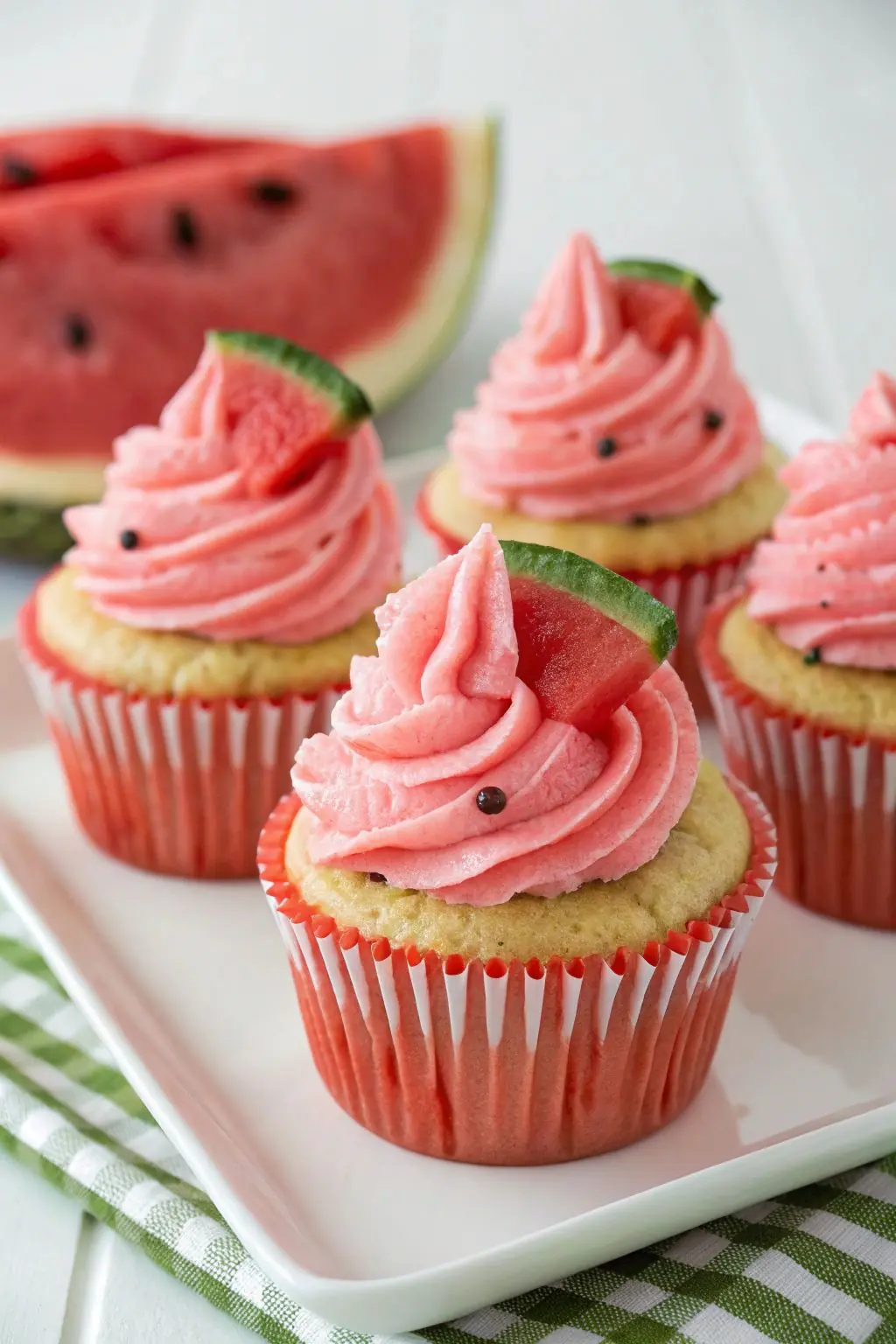 🍉 Watermelon Cupcakes Recipe