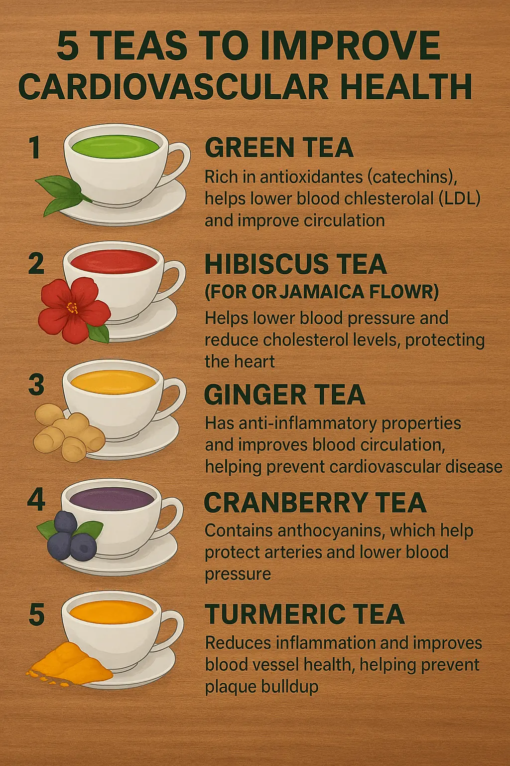 5 Natural Teas That Improve Your Cardiovascular Health