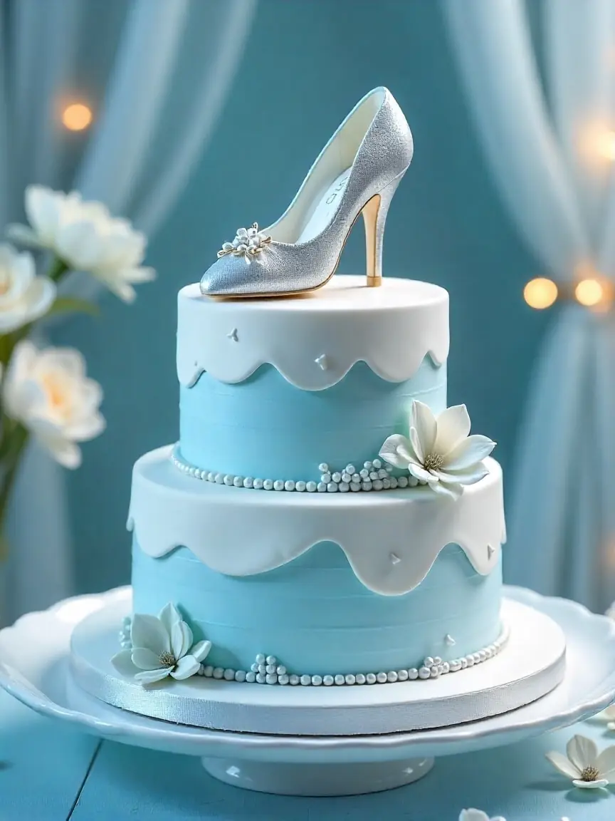 👠 Glass Slipper Cake – A Fairytale-Inspired Delight