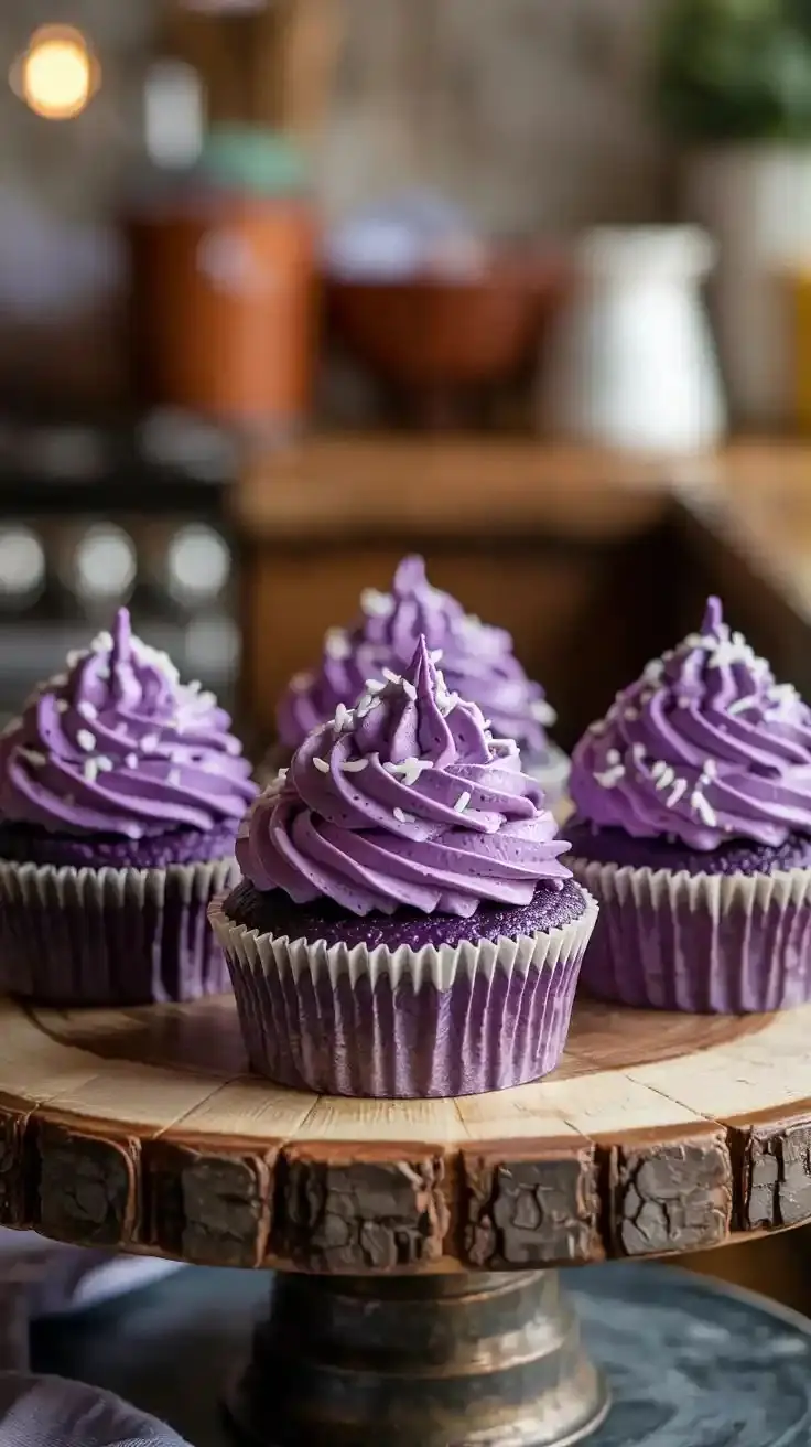 🟣 Moist Ube Cupcake Recipe (No Oven Needed!)