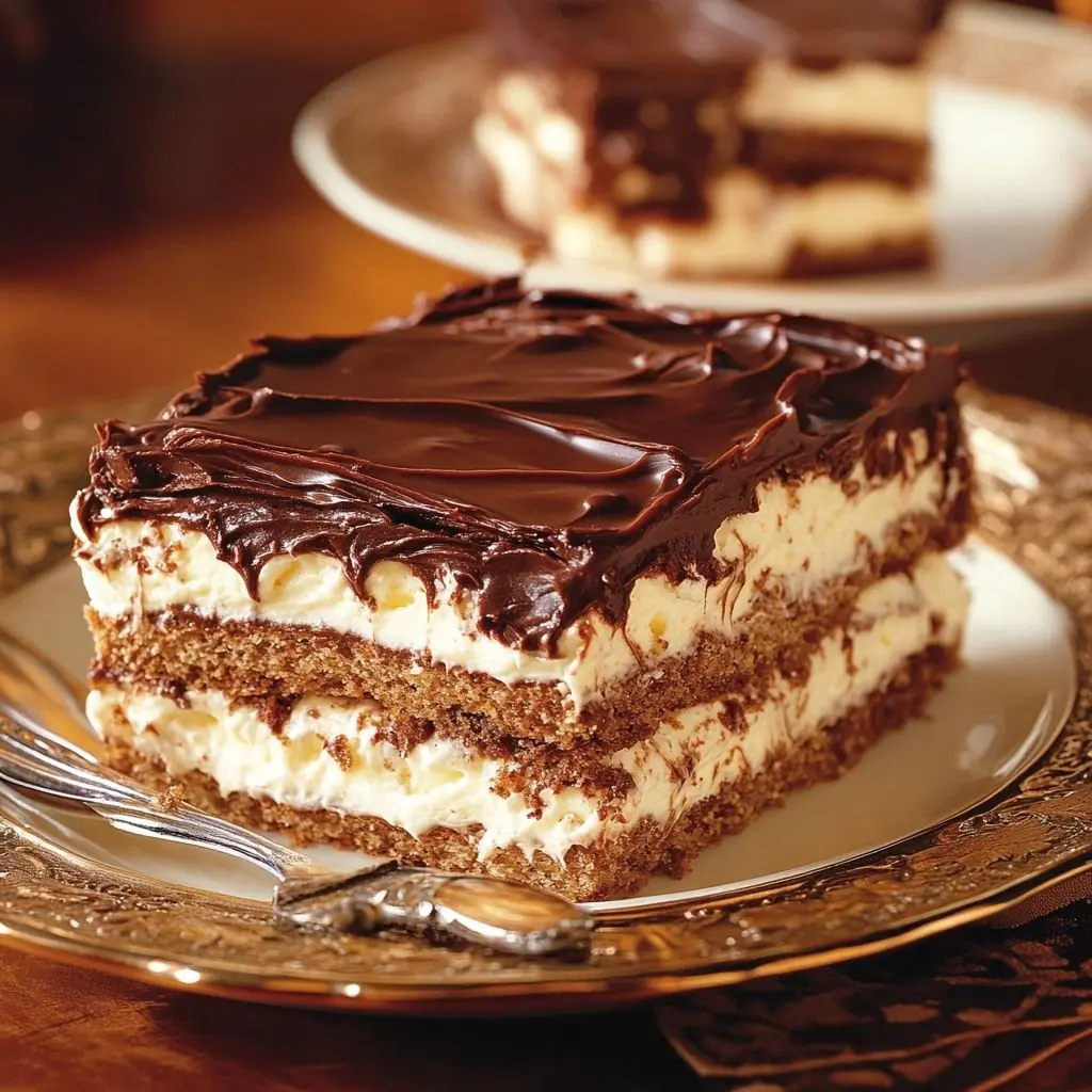 🍫 No-Bake Chocolate Éclair Cake