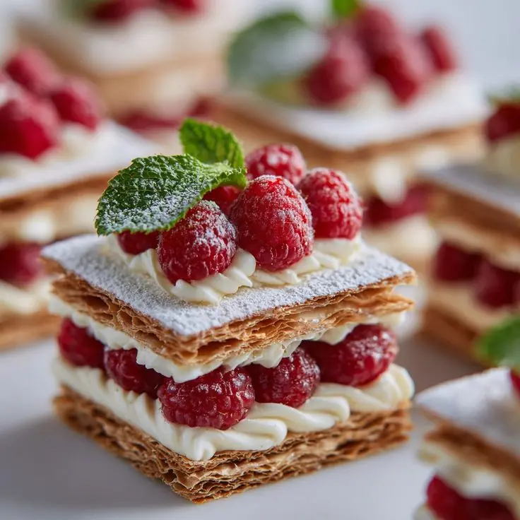 π Raspberry Cream Napoleons π°