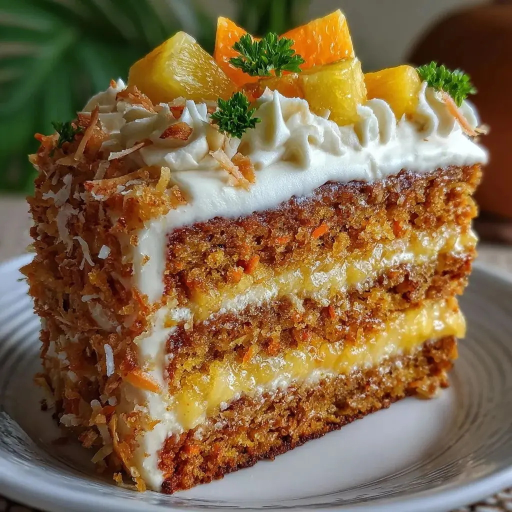 🍍🥕 Hawaiian Carrot Pineapple Cake