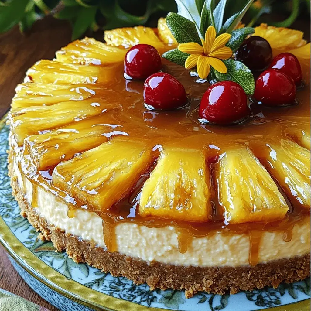 🍍 TROPICAL PINEAPPLE CHEESECAKE 🍰