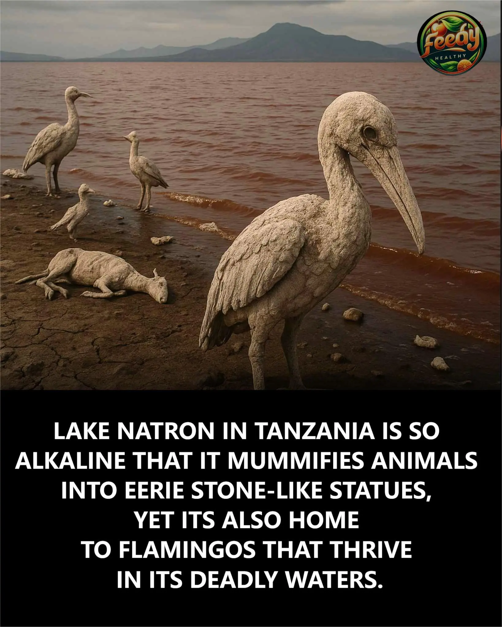 The Deadly Beauty of Lake Natron: Where Nature Turns to Stone—And Flamingos Call It Home