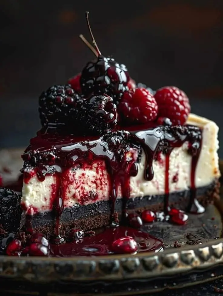 π Black Forest Berry Cheesecake