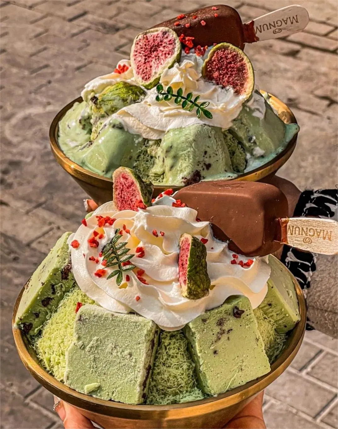 🍵 Pistachio Shaved Ice Sundae