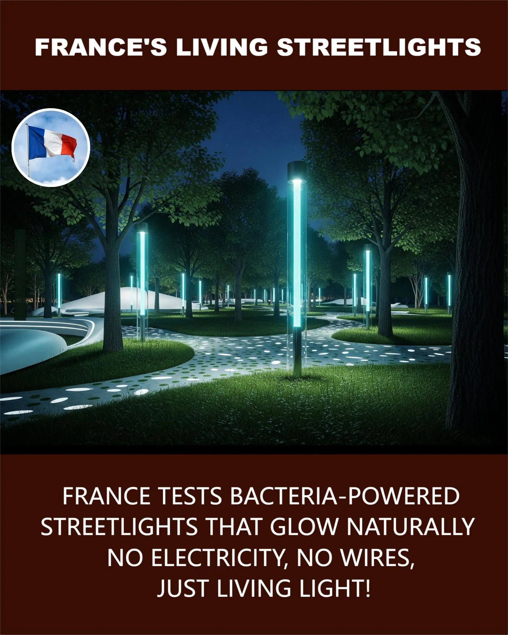 France’s Living Streetlights: A Glowing Experiment in Sustainable Urban Lighting